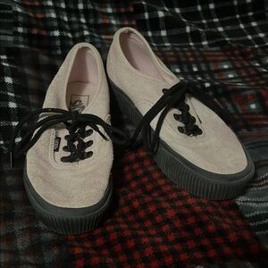 Vans Women's Suede Sneakers - Black and Cream